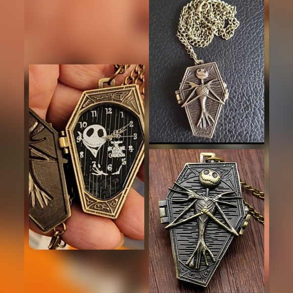 COPY - Jack Skellington Nightmare before christmas pocket watch.Other Styles Av… - Picture 1 of 9